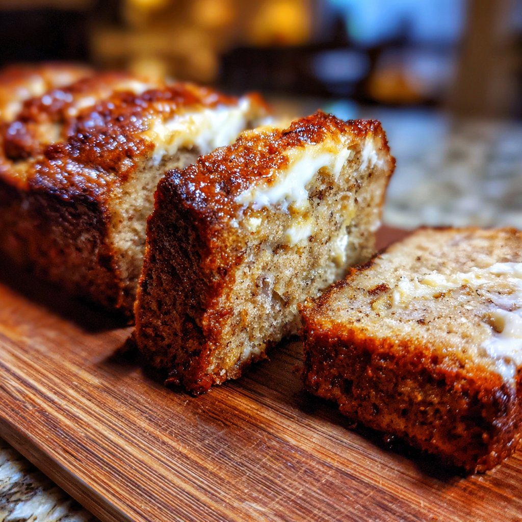 Bananenbrot mit Vanille und Joghurt