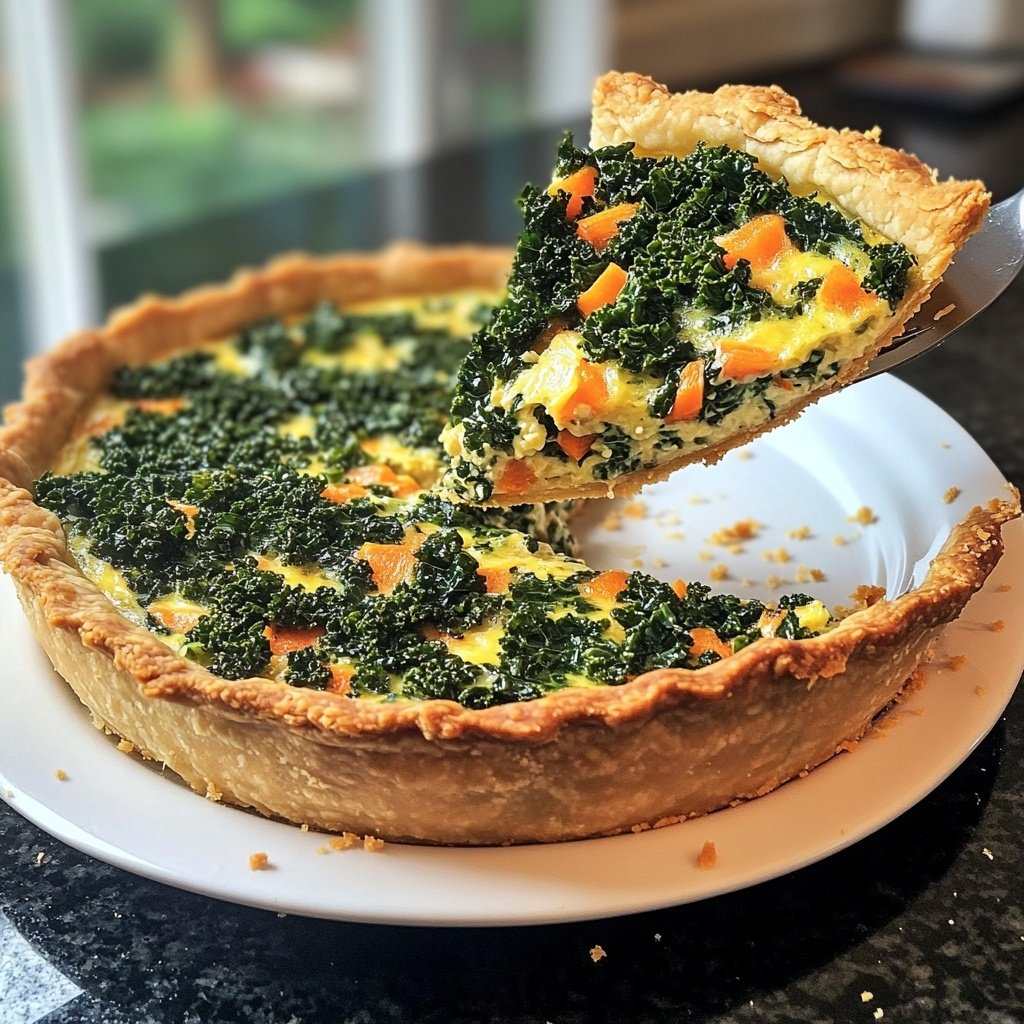 Quiche mit Grünkohl und Möhren