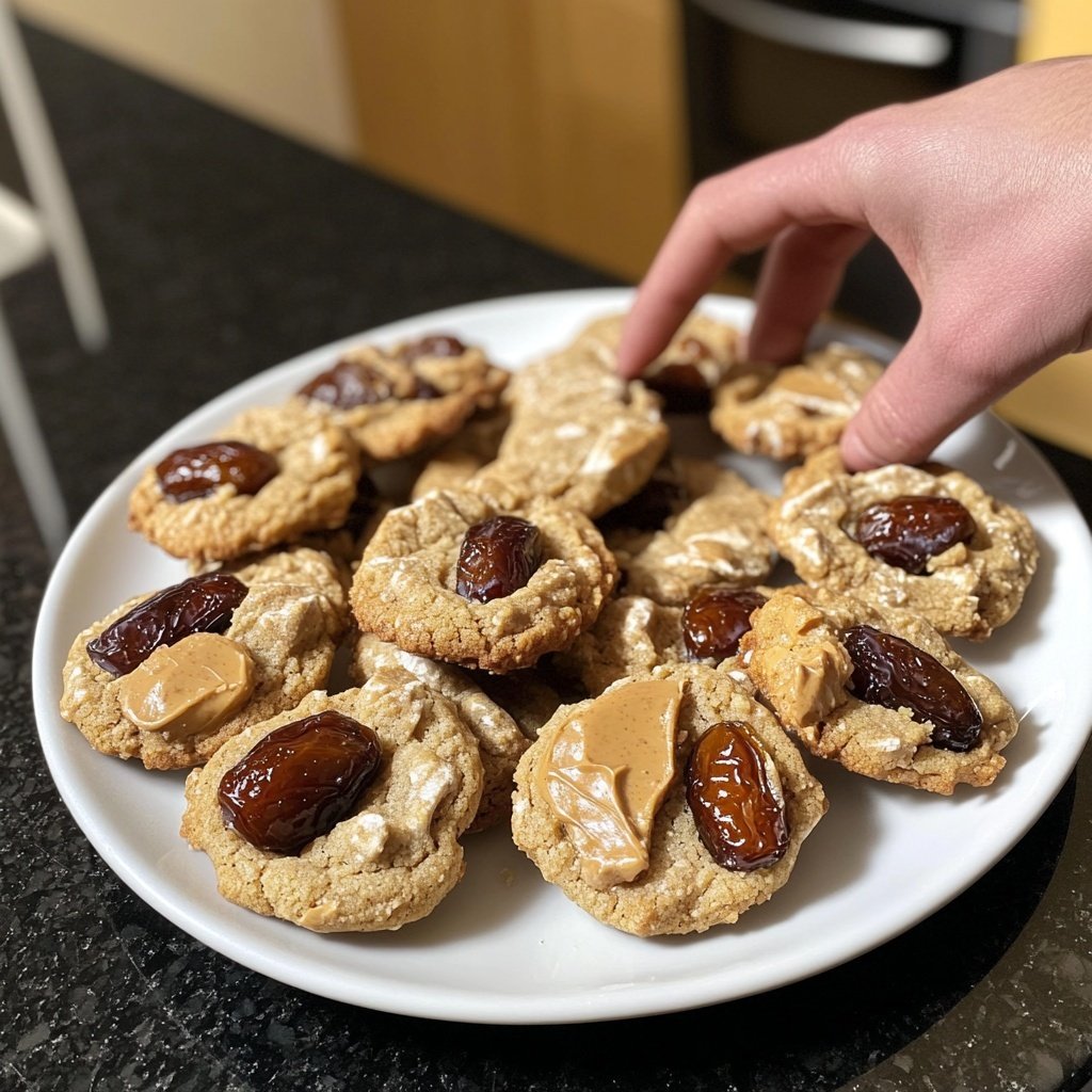 Dattel-Erdnussbutter-Cookies – vegan
