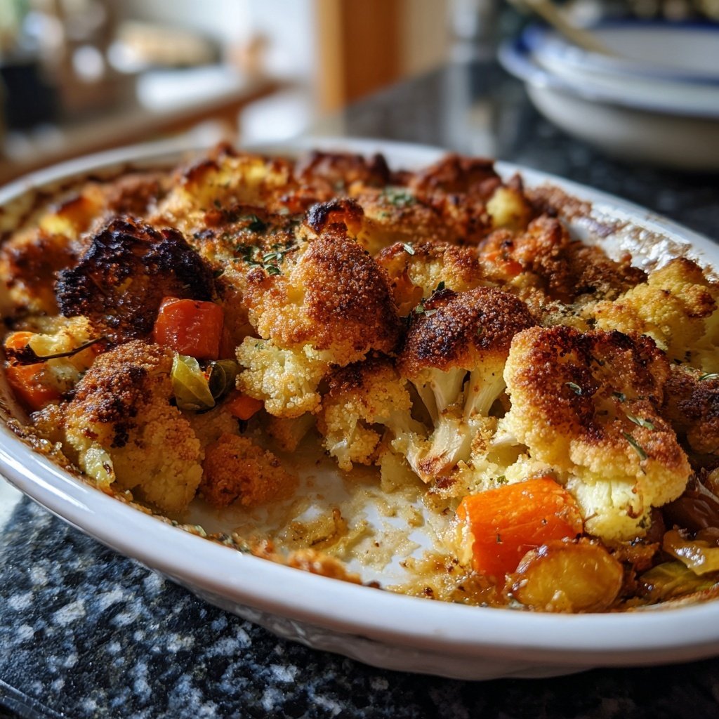 Blumenkohl Ofengemüse Mit Gewürzen
