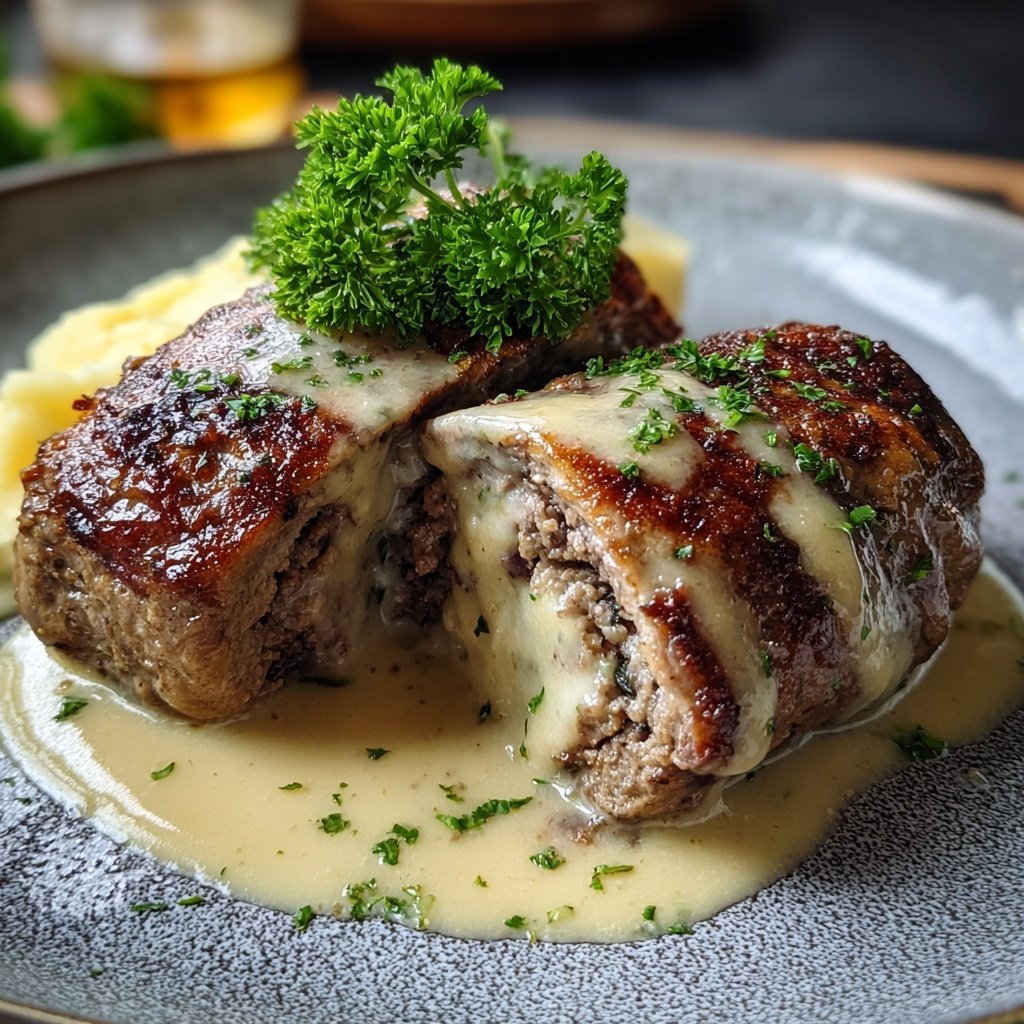 Hausmannskost Rinderrouladen mit Rahmsoße