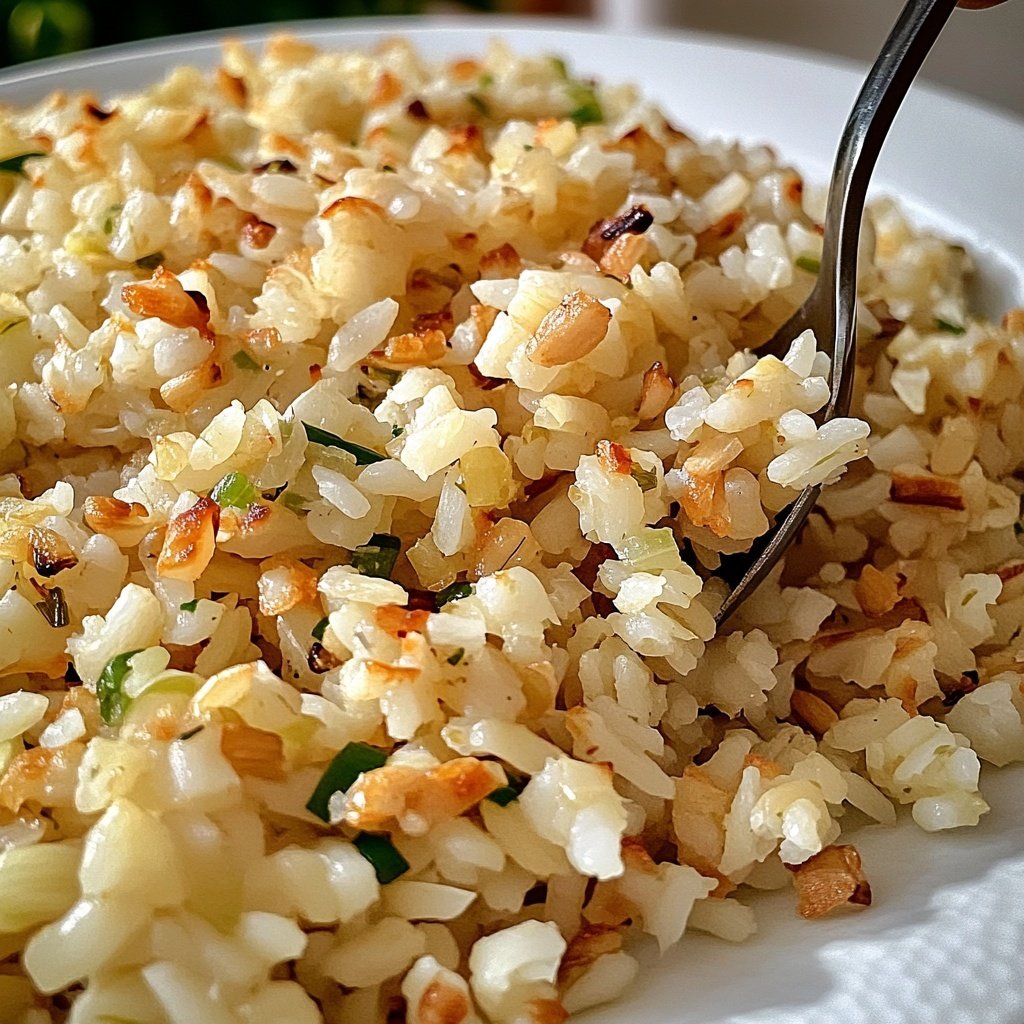 Gebratener Reis mit Knoblauch