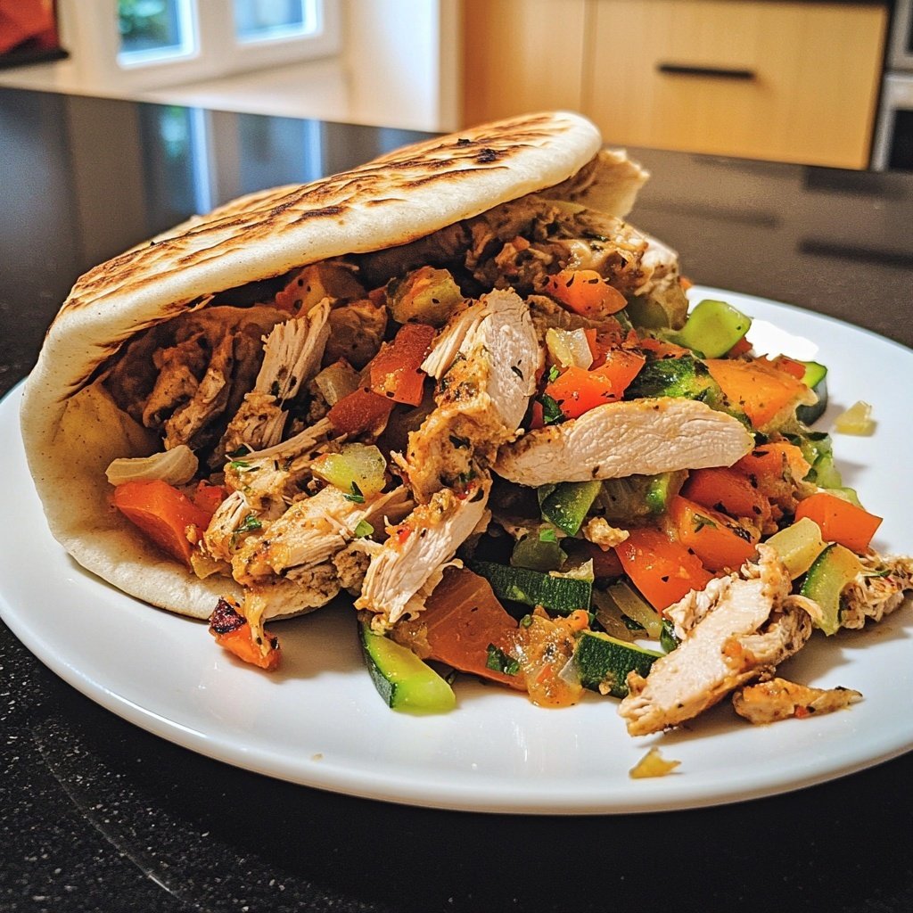 Döner mit Hähnchenfleisch