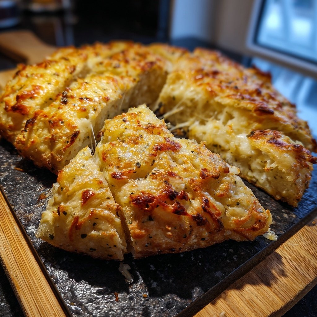 Zupfbrot Mit Knoblauch Und Käse