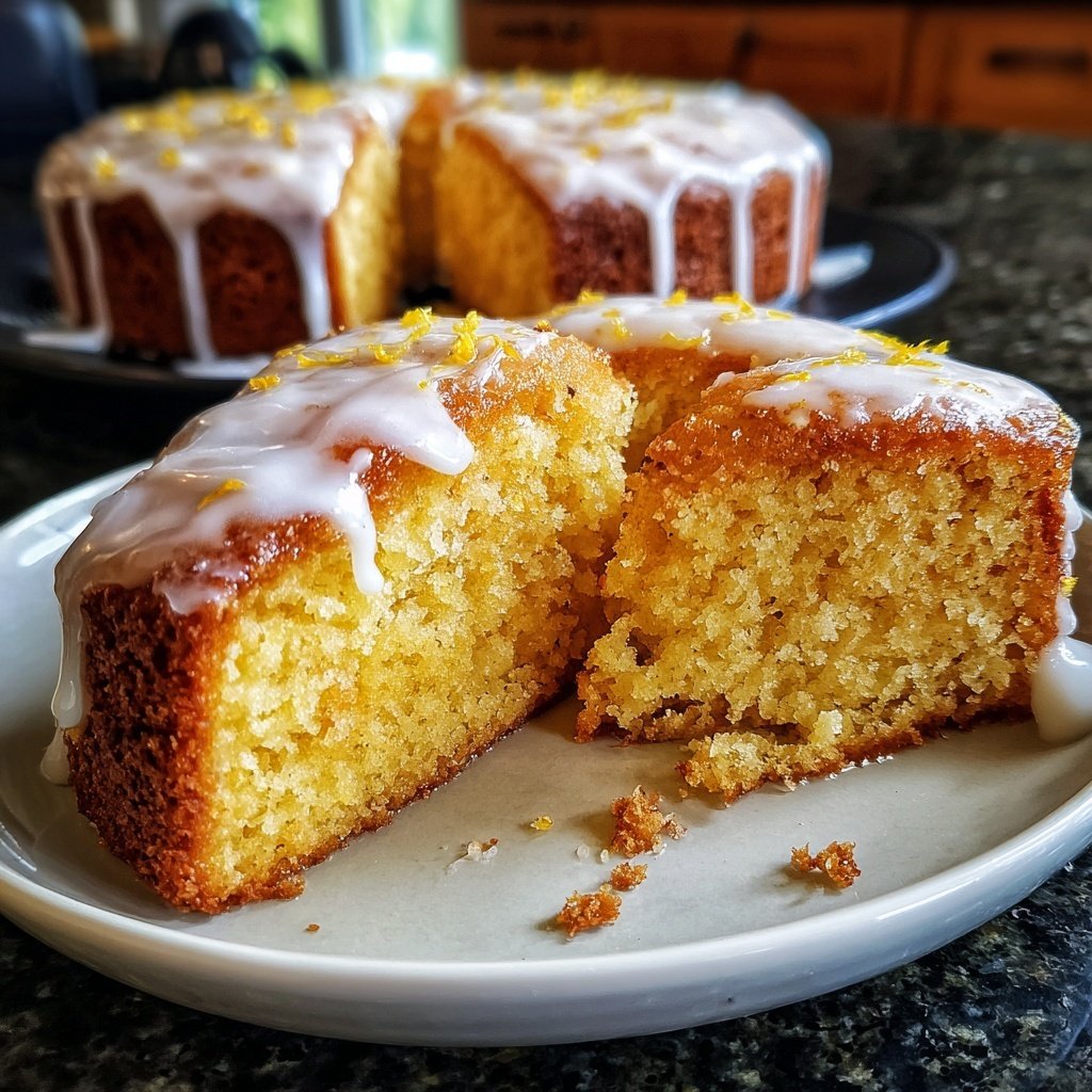 Karottenkuchen Mit Zitronenglasur