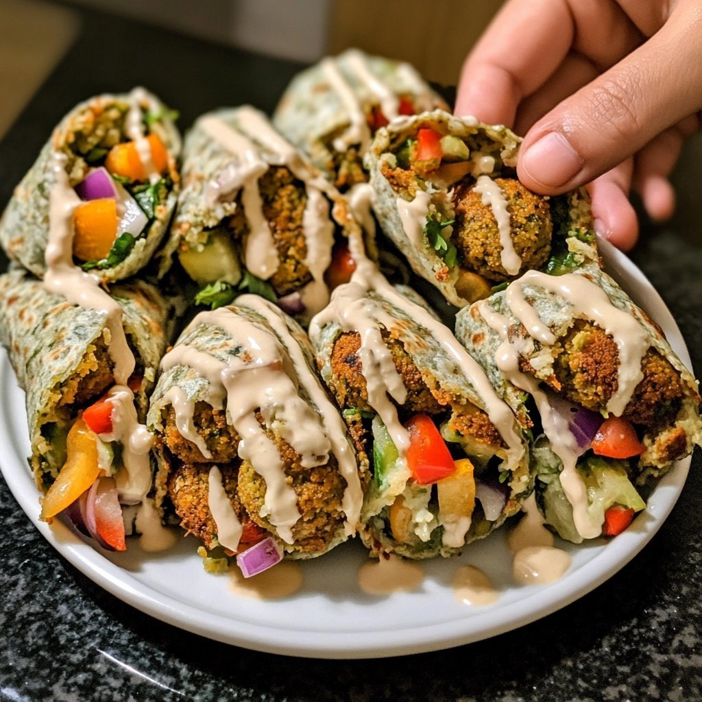 Falafel im Wrap