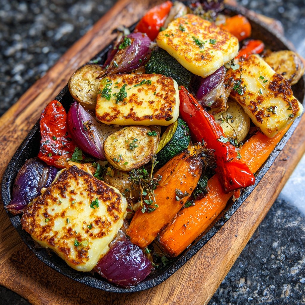 Ofengemüse mit Halloumi